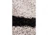 Shaggy szürke fekete fehér hattyú mintás 8209 szőnyeg - 60x120 cm
