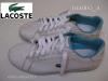 Lacoste 39-es női kényelmes bőr cipő fehér türkíz tornacipő