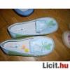 virágos kék-zöld gyermek cipő 34-es eladó