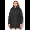női fekete műszőrme kabát, béléssel, M (10141658-BLACK-M)
