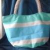 Pakolós Kék,zöld, natúr szinű nyári nagy női táska