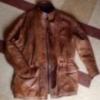 Eredeti bőr bélelt férfi kabát Giorgio Armani bőrkabát
