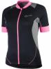 CARLYN, női kerékpáros rövid ujjú mez, fekete szürke rózsaszín - ROGELLI
