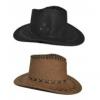 gyerek velúr cowboy kalap fekete és barna (50515)