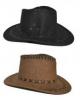 gyerek velúr cowboy kalap fekete és barna (50515)