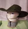 Cowboy kalap zöld velúr