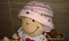 Maximo rózsaszín csíkos baba kalap 47 Új