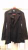 Zara trf collection fekete vászon karcsúsított kabát S-M