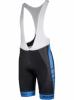 UMBRIA férfi kerékpáros kantáros betétes rövidnadrág, fekete fehér kék - ROGELLI