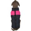 Kabát nagytestű kutyának, fekete - rózsaszín, L-XL