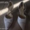 Sebastiano fehér bőr tűsarkú cipő