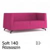 Soft 140 cm széles kanapé rózsaszín