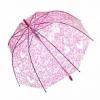 Rózsaszín Műanyag átlátszó Esernyő vel Minta GYS160005D