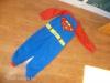PIZSAMA-kezes-lábas-polár. SUPERMAN, 5-6 év