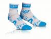 Run socks kompressziós zokni - Fehér Kék