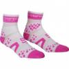 Run socks kompressziós zokni - Fehér Pink