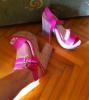 pink magassarkú cipő