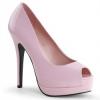 BELLA-12 Rózsaszín lakk mini platform cipő
