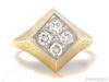 Vintage arany 14k arany gyűrű gyémántokkal 0 40ct
