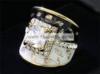 Vintage exkluzív gyűrű Swarovski kővel 0172 -51,8 mm